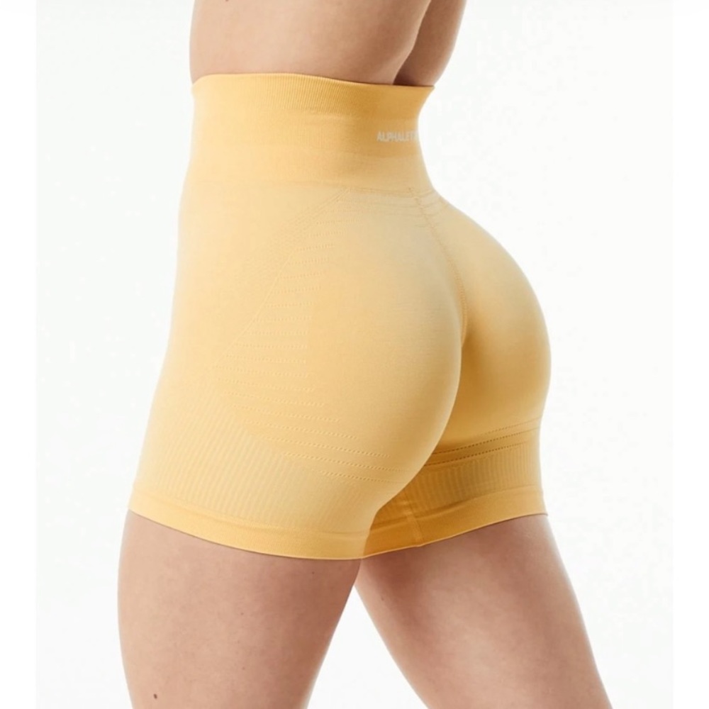 Alphalete yellow shorts